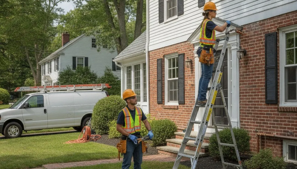 Plumber repairing a pipe in Worcester, MA for plumbing repair service